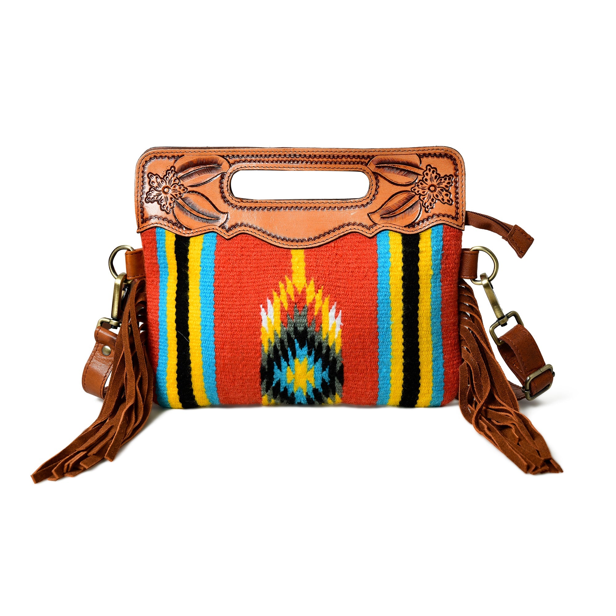Western Leather Clutch Tooling Purse - Glamourous Grace