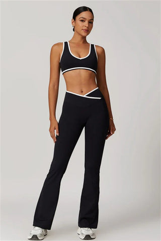 The Stamina Sports Bra Flared Leggings 2-Piece Set