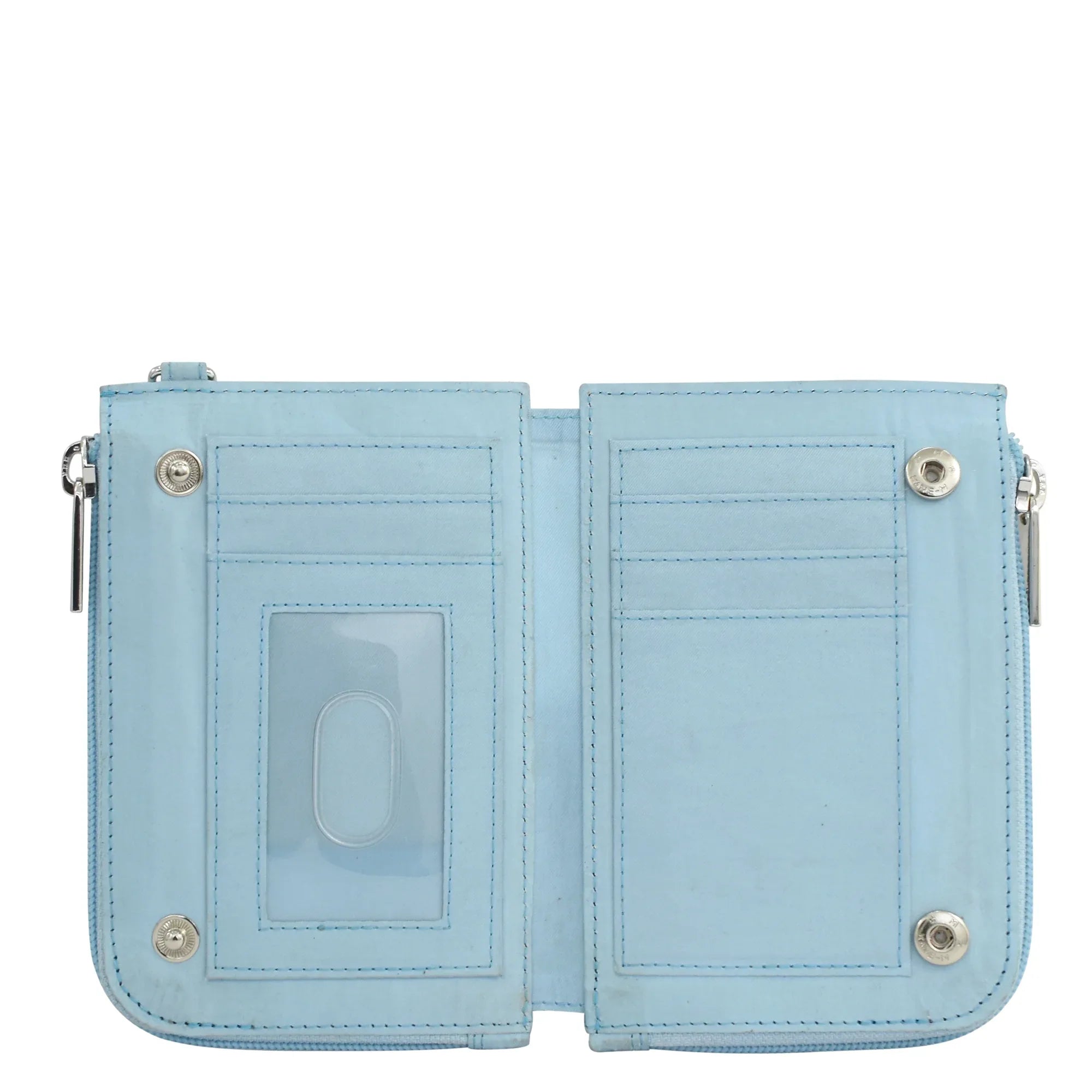 Wanderlust Quilted Fabric Double Zip Wristlet - 18003