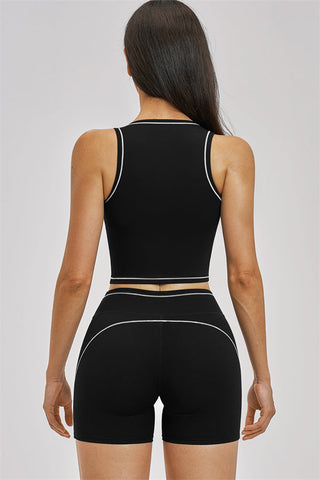The Unbound Crop Top Shorts 2-Piece Set