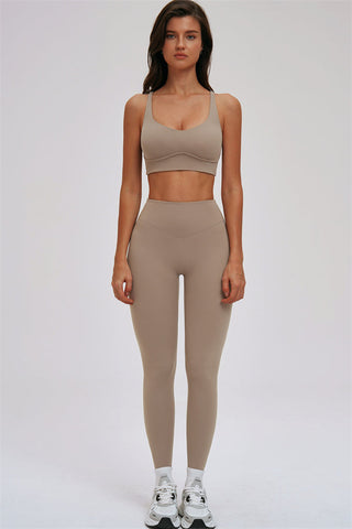 The Kinetic Cross Back Sports Bra Leggings 2-Piece Set