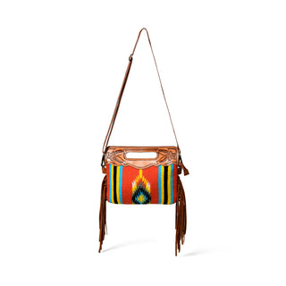 Western Leather Clutch Tooling Purse - Glamourous Grace