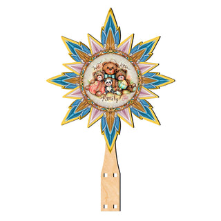 We Are the Family Tree Topper Wooden Decor by Jamie Mills-Price - Christmas Decor - 89520-MP