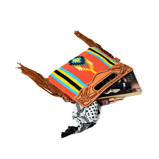 Western Leather Clutch Tooling Purse - Glamourous Grace