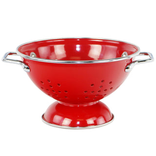 Powder Coated Colanders, Various Sizes, Red
