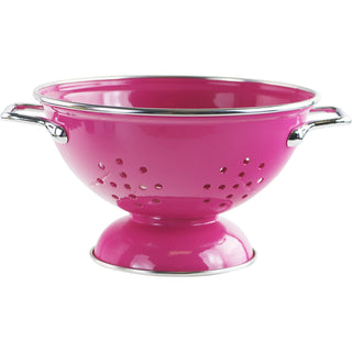 Powder Coated Colanders, Various Sizes, Magenta