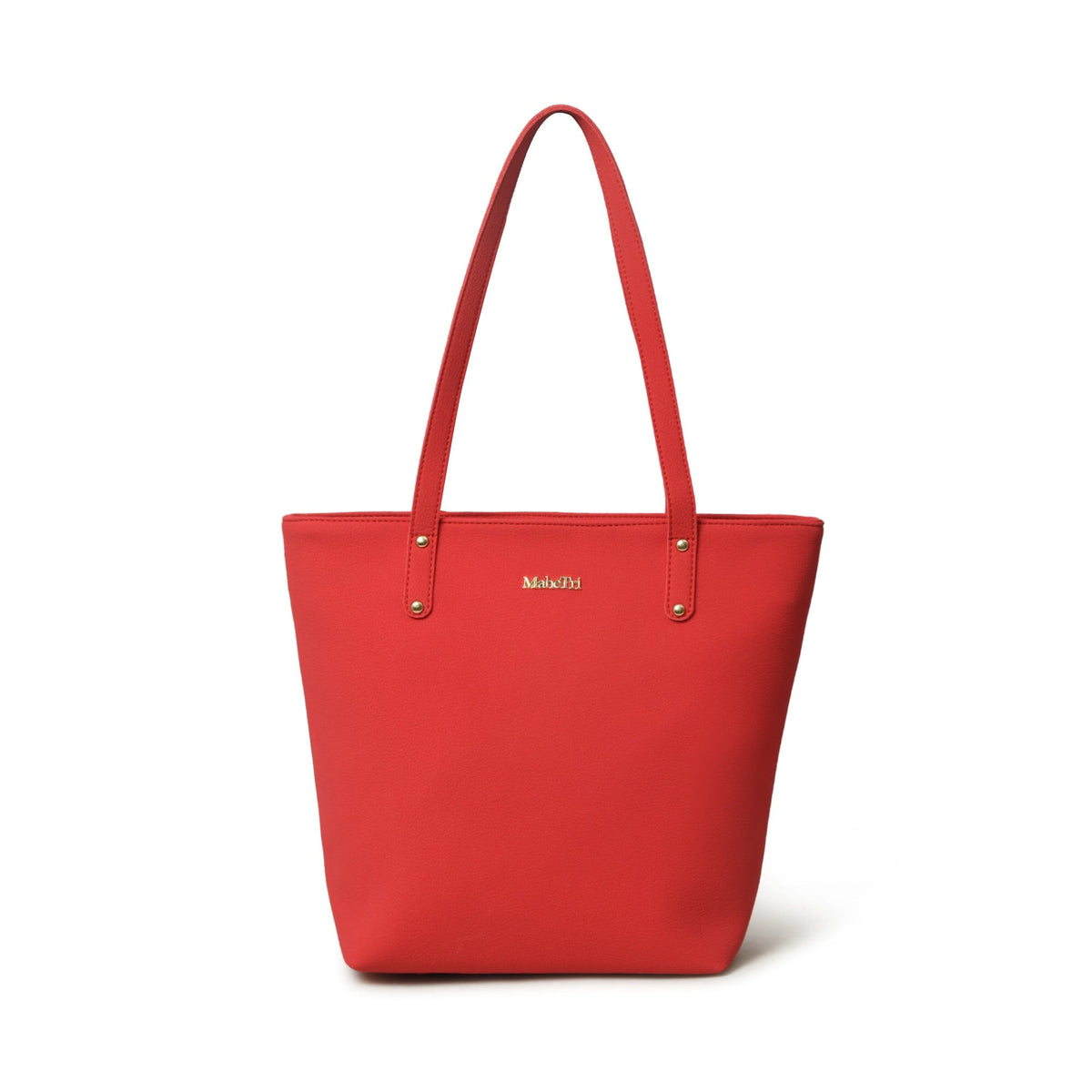 Era Vegan Leather Tote - Coral Red - Glamourous Grace
