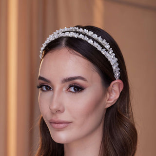 Crystal Beaded Hairband - Glamourous Grace