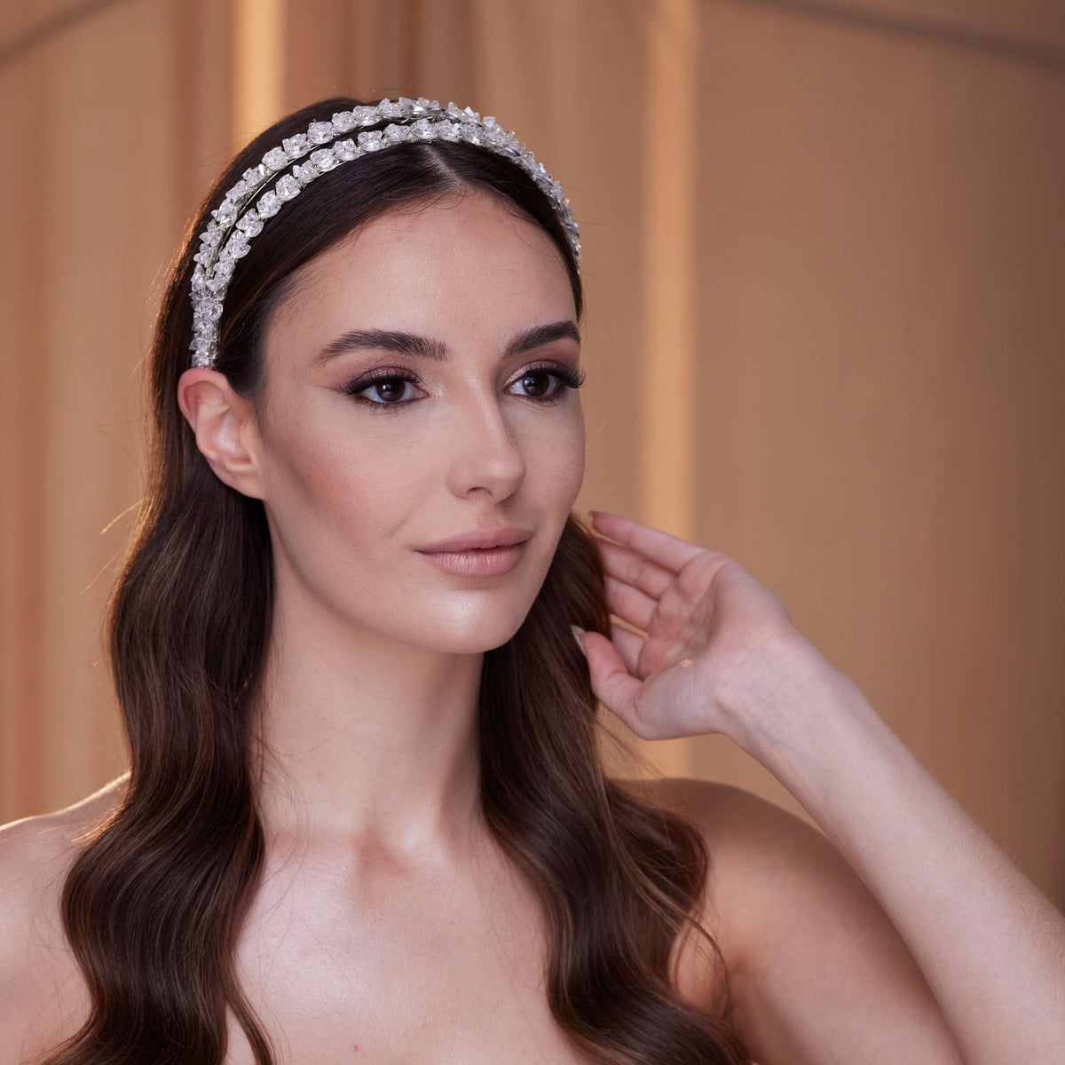 Crystal Beaded Hairband - Glamourous Grace