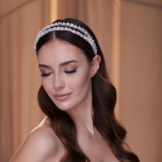 Crystal Beaded Hairband - Glamourous Grace