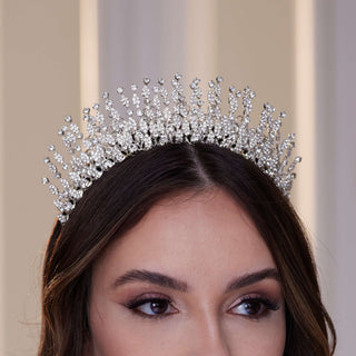 Luxury Crystal Stone Tiara - Glamourous Grace