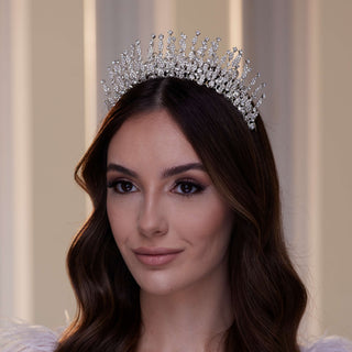 Luxury Crystal Stone Tiara - Glamourous Grace