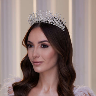 Luxury Crystal Stone Tiara - Glamourous Grace