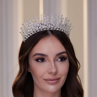 Luxury Crystal Stone Tiara - Glamourous Grace