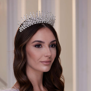 Luxury Crystal Stone Tiara - Glamourous Grace