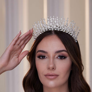 Luxury Crystal Stone Tiara - Glamourous Grace