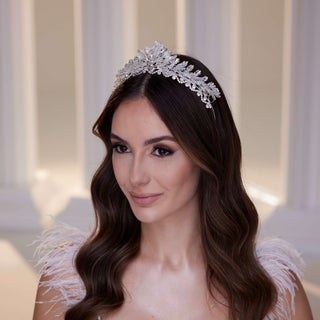Crystal Stone Tiara - Glamourous Grace
