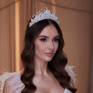 Crystal Wedding Tiara - Glamourous Grace