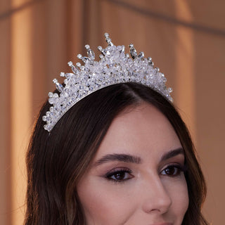 Crystal Wedding Tiara - Glamourous Grace