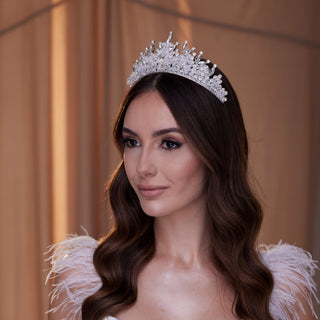 Crystal Wedding Tiara - Glamourous Grace