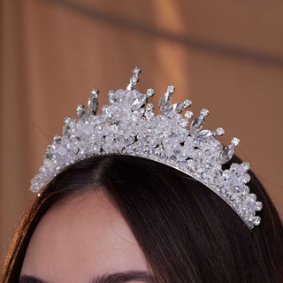 Crystal Wedding Tiara - Glamourous Grace