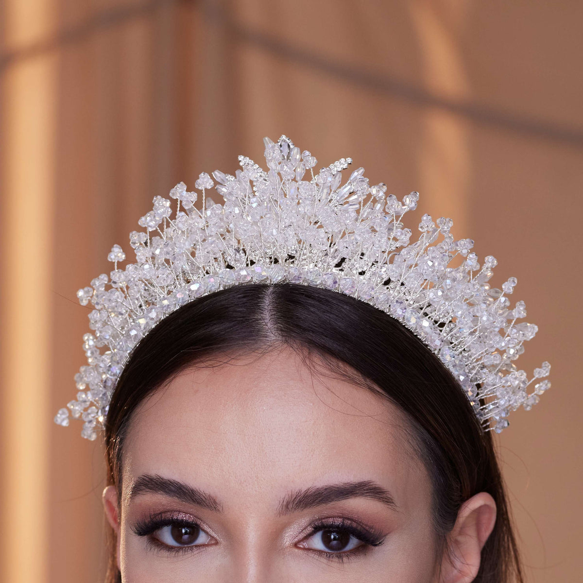 Crystal Bridal Tiara - Glamourous Grace