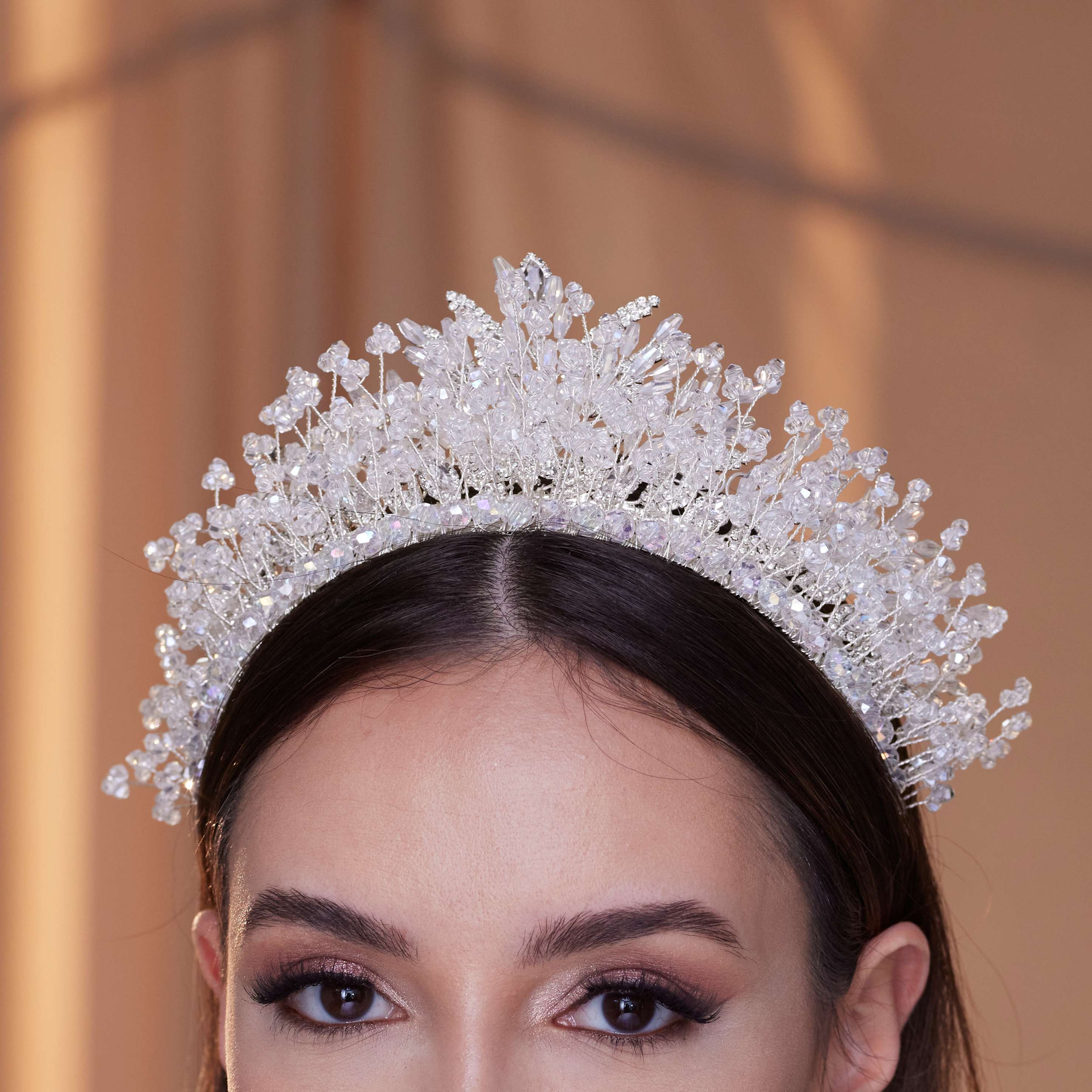 Crystal Bridal Tiara - Glamourous Grace
