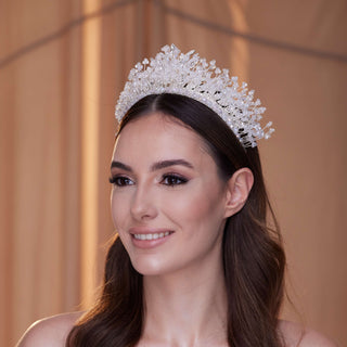 Crystal Bridal Tiara - Glamourous Grace