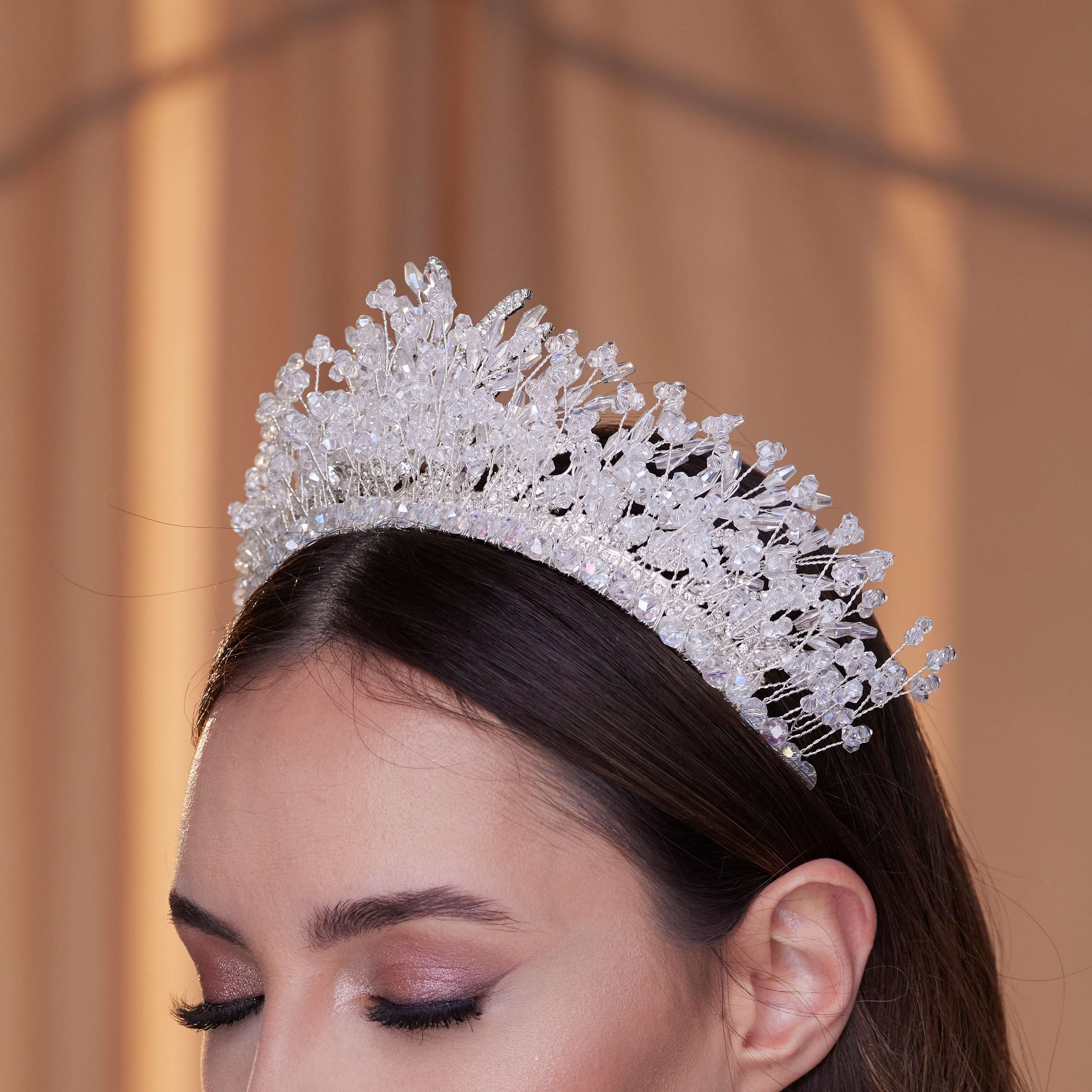 Crystal Bridal Tiara - Glamourous Grace