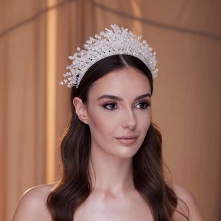Crystal Bridal Tiara - Glamourous Grace