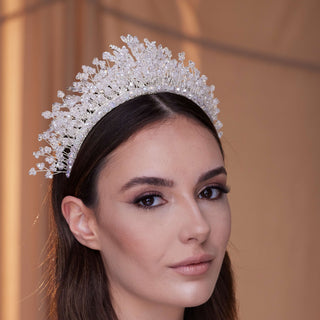 Crystal Bridal Tiara - Glamourous Grace