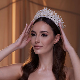 Crystal Bridal Tiara - Glamourous Grace