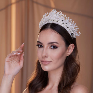 Crystal Bridal Tiara - Glamourous Grace