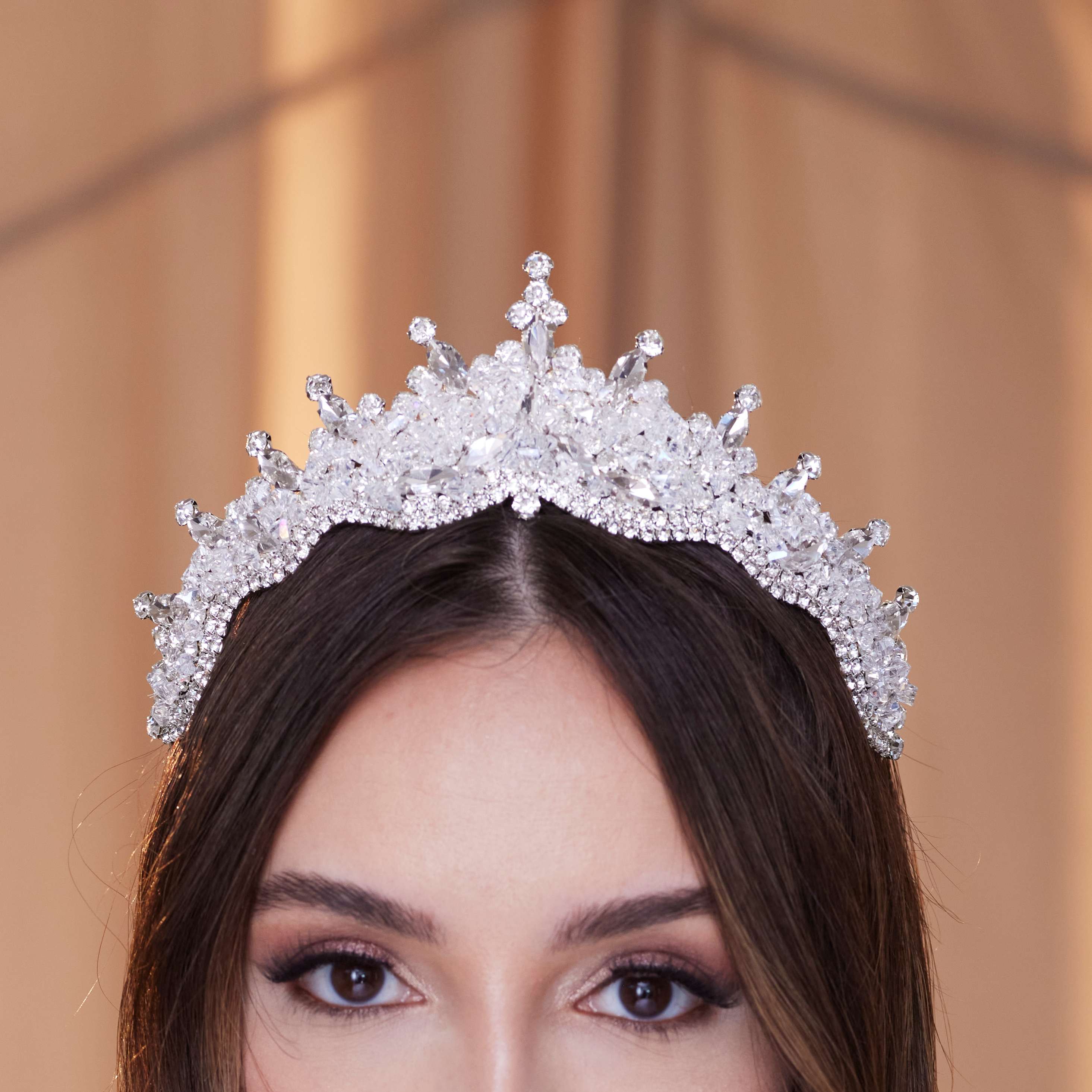 Crystal Wedding Tiara - Glamourous Grace