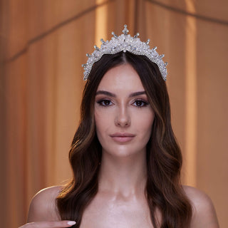 Crystal Wedding Tiara - Glamourous Grace
