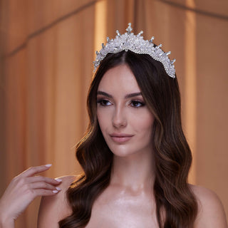 Crystal Wedding Tiara - Glamourous Grace