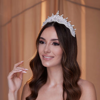 Crystal Wedding Tiara - Glamourous Grace