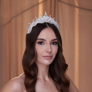 Crystal Wedding Tiara - Glamourous Grace
