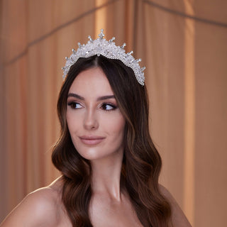 Crystal Wedding Tiara - Glamourous Grace