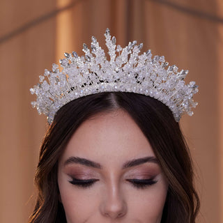 Sparkling Bridal Tiara - Glamourous Grace