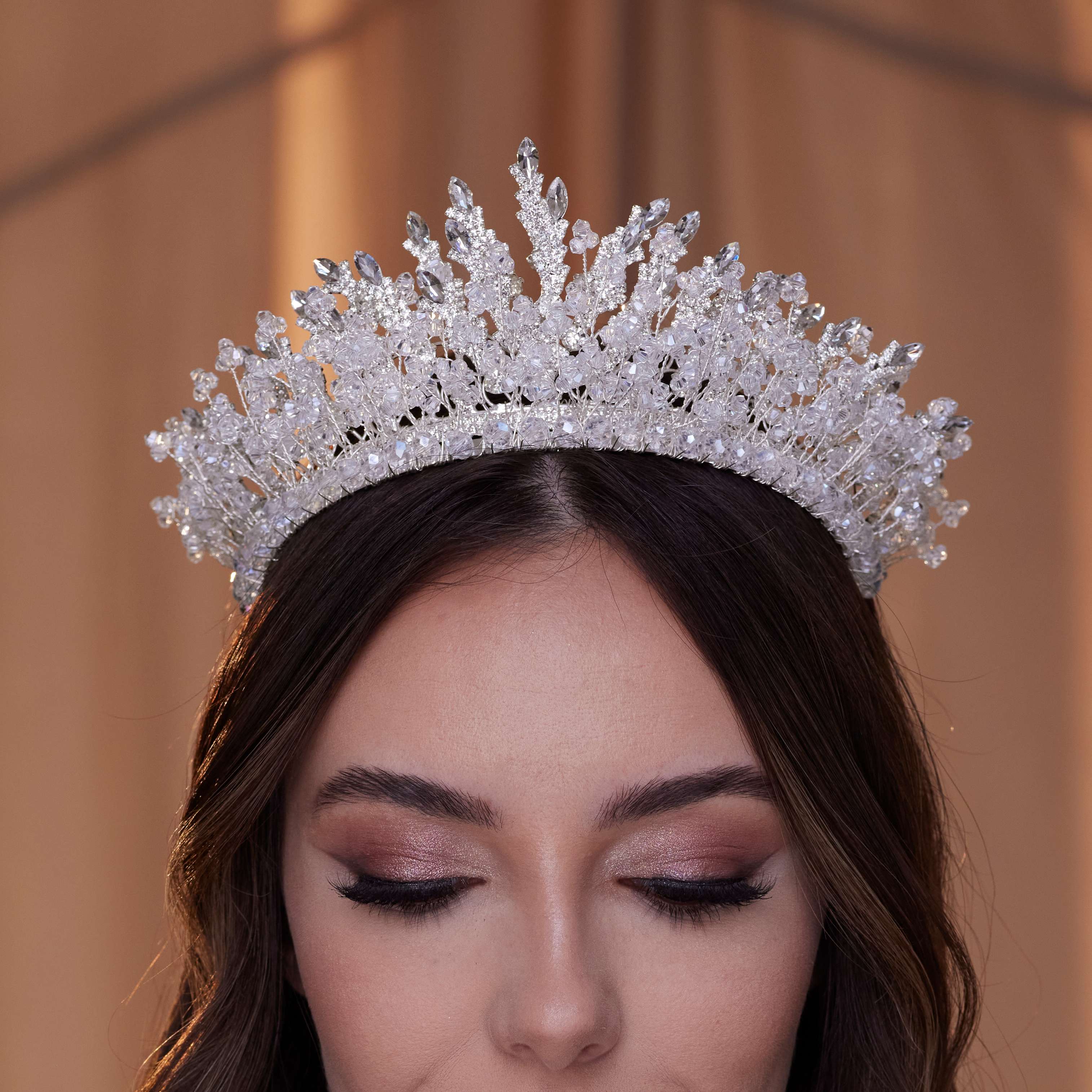 Sparkling Bridal Tiara - Glamourous Grace