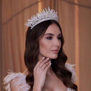 Sparkling Bridal Tiara - Glamourous Grace