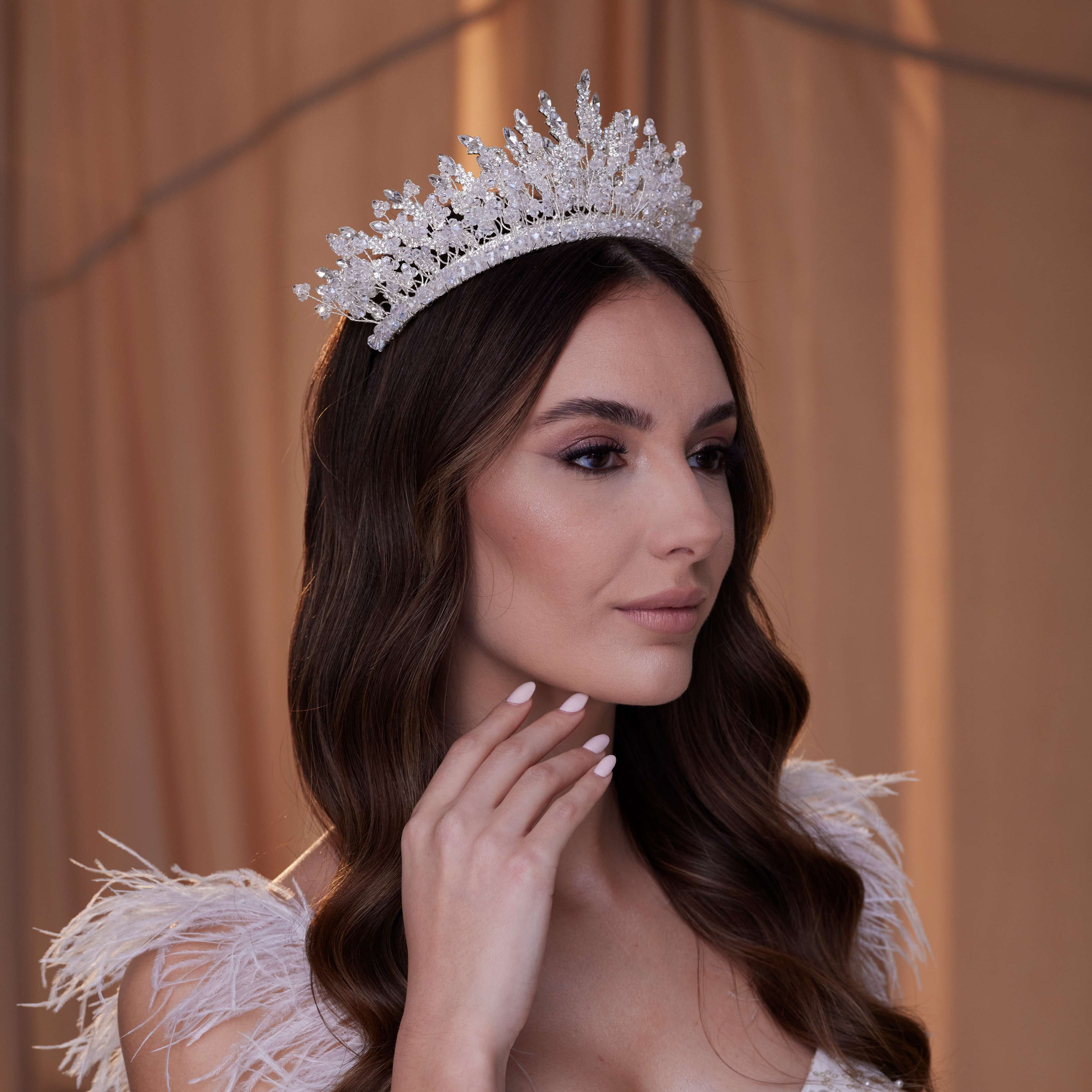 Sparkling Bridal Tiara - Glamourous Grace
