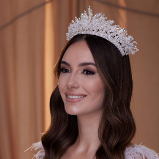 Sparkling Bridal Tiara - Glamourous Grace