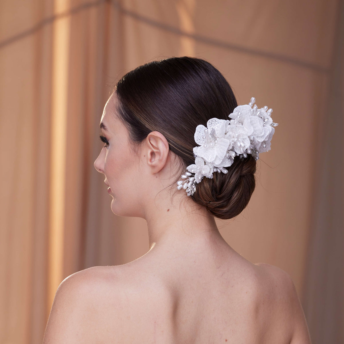 Elegant Hair Vine with Felt Flowers - Glamourous Grace