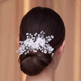 Elegant Hair Vine with Resin Flowers - Glamourous Grace