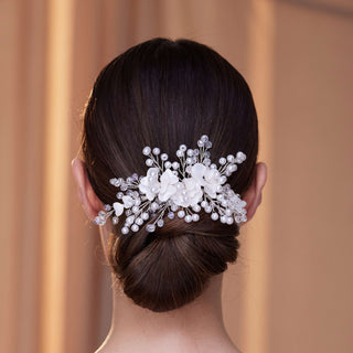 Elegant Hair Vine with Resin Flowers - Glamourous Grace