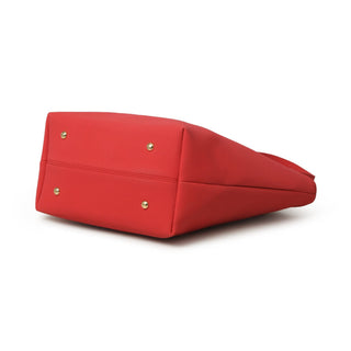 Era Vegan Leather Tote - Coral Red - Glamourous Grace