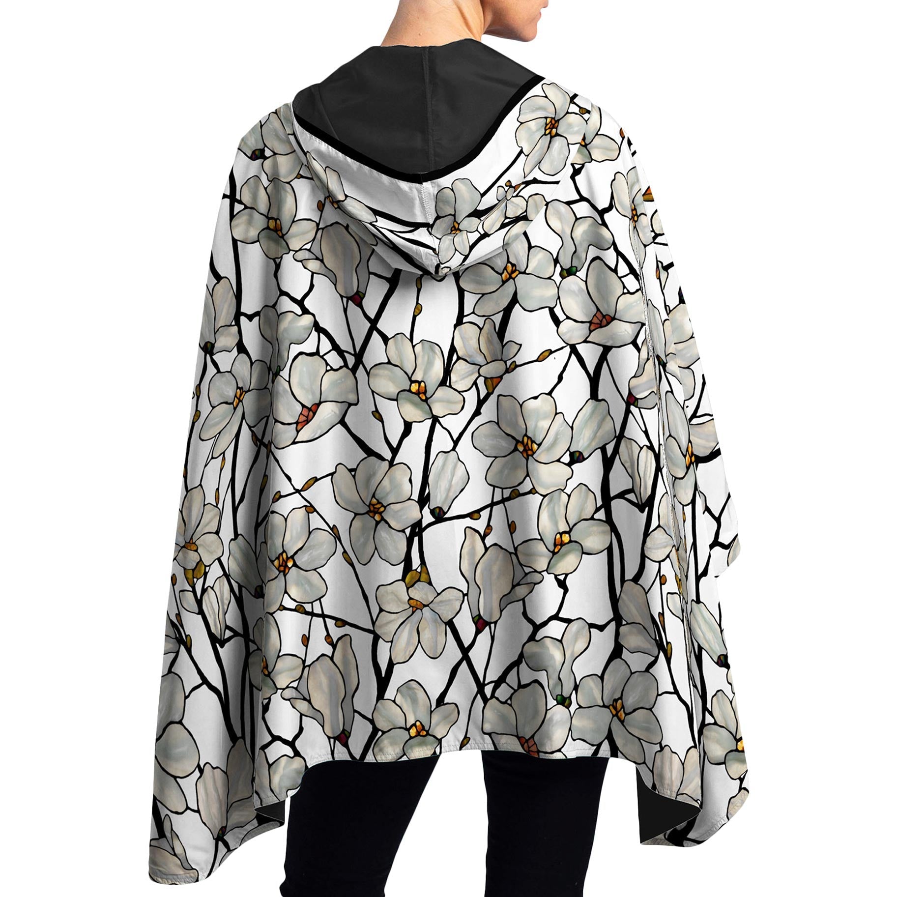 Tiffany Magnolia Womens Rain Cape - Rainproof Breathable Rain Poncho for Women