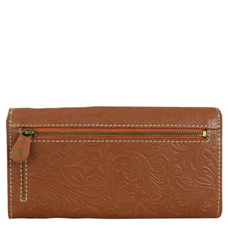 Heritage Leather Accordion Flap Wallet - 1975 - Glamourous Grace